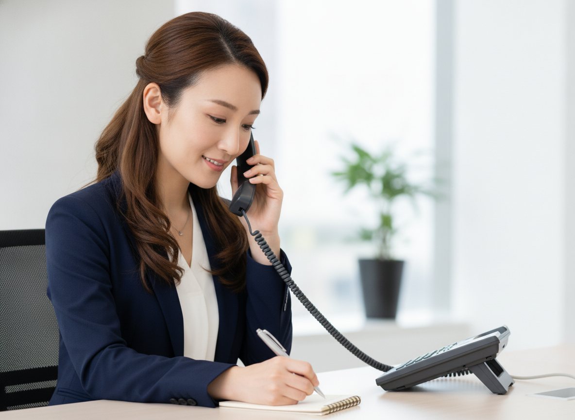 電話業務を仕組みで整えるイメージ